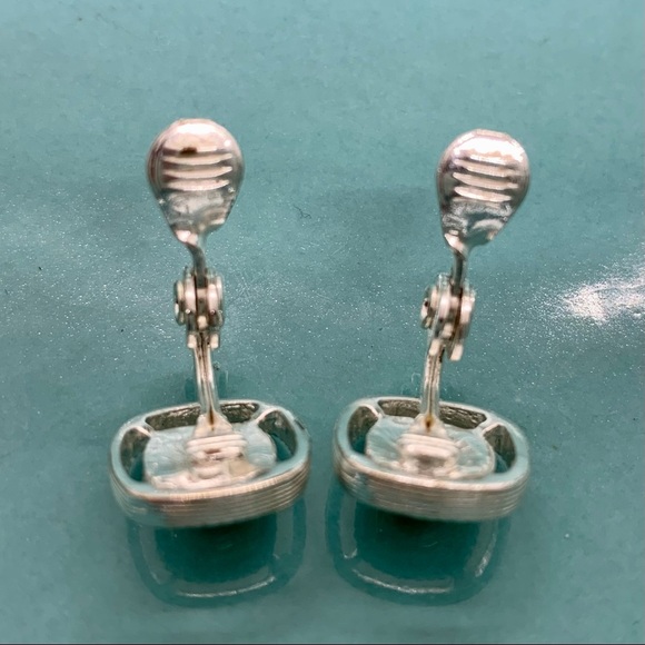 HMN Two Tone Clip On Earrings - Picture 9 of 9